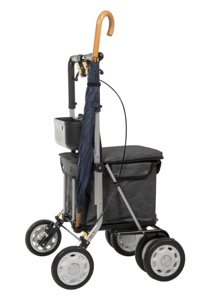 *Lett800 4 wiel rollator (6 kg, 49 cm breed)