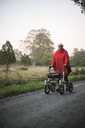 *Trionic Walker 4 wiel rollator, geschikt voor oneffen terrein