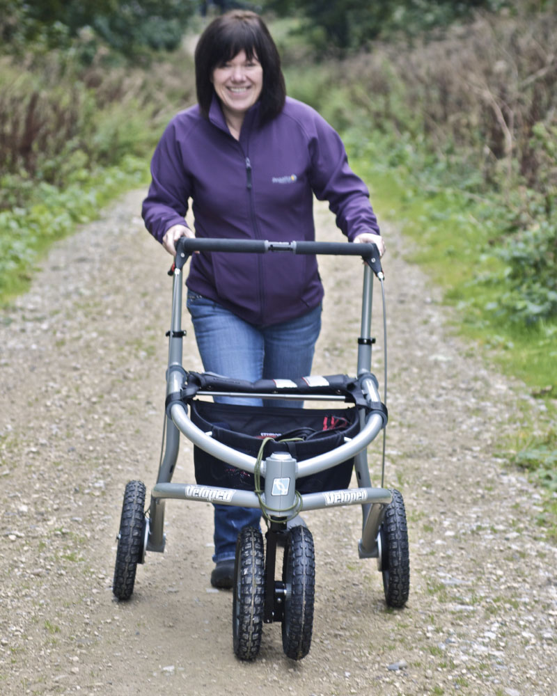 *Trionic Veloped 4 wiel rollator, geschikt voor oneffen terrein