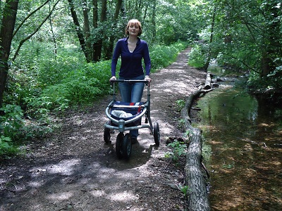 *Trionic Veloped 4 wiel rollator, geschikt voor oneffen terrein