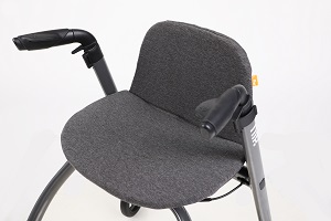 Stoffen zitje voor Nip-glide rollator