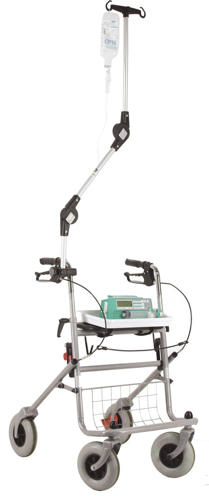 *Universele infuushouder voor op rollator of rolstoel